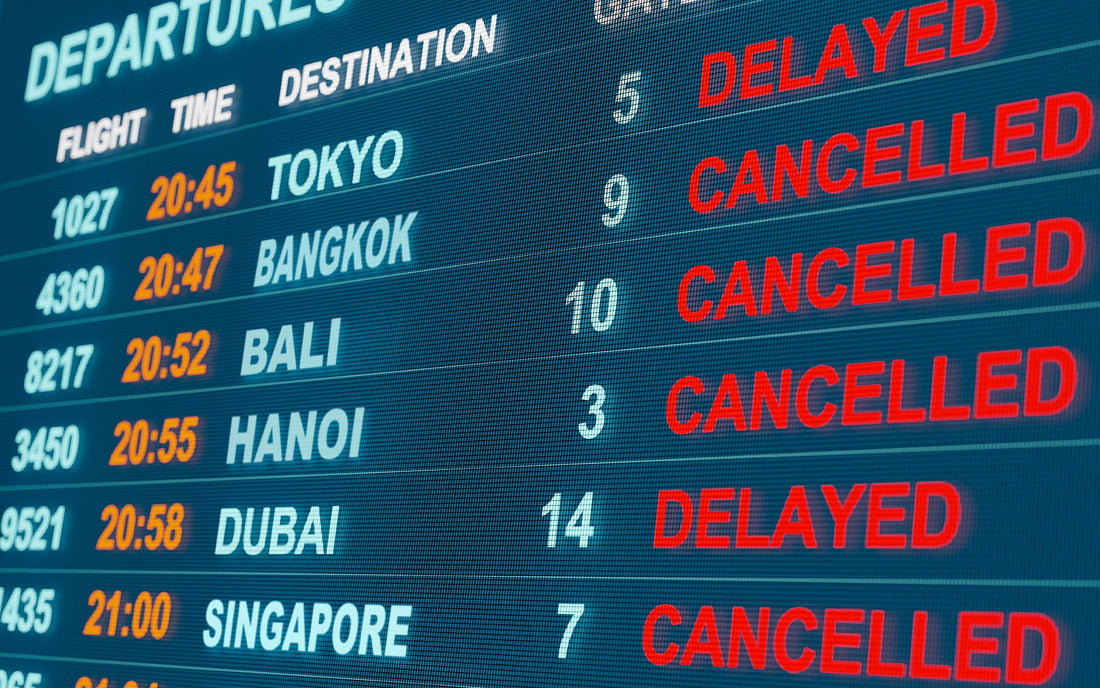 South East Asian flights cancelled