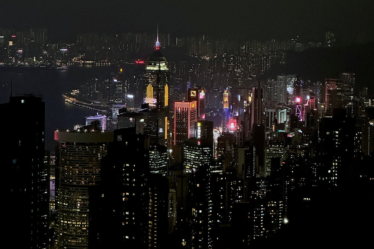 Hong Kong night view from VIctoria Peak